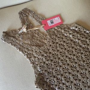 NEW Chelsea & Violet latte silver dress size M